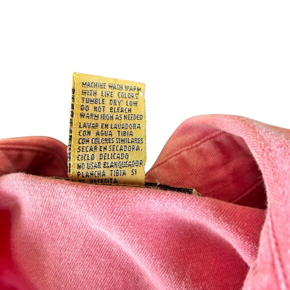 Ignite Shirt Women Size Large Pink Soft Denim Button Up Western Cowgirl Shacket - Picture 10 of 12